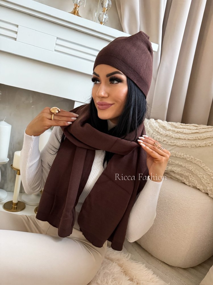 Komplet czapka+szalik z...