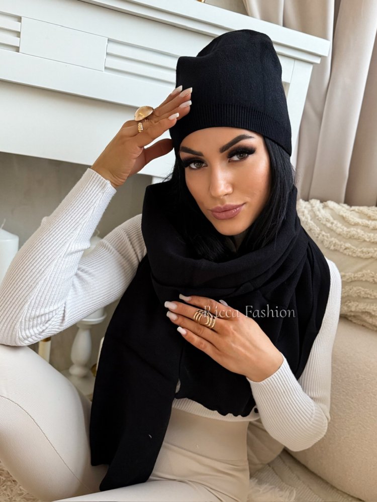 Komplet czapka+szalik z...