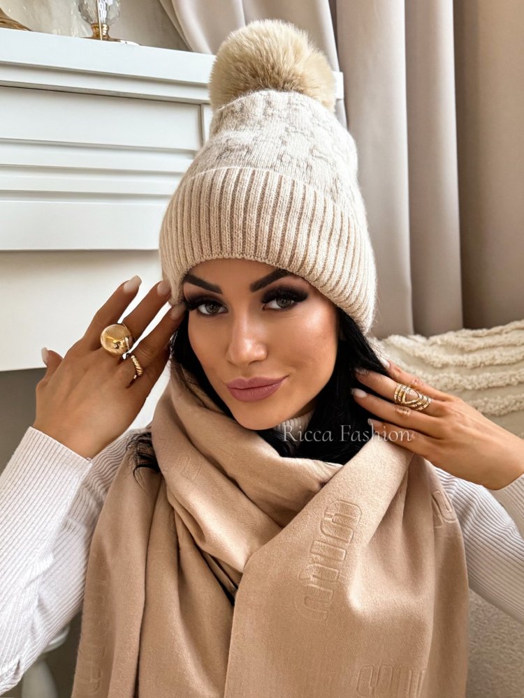 Czapka z kaszmirem CONCINE,...