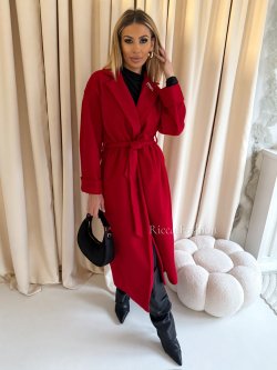 Płaszcz flauszowy MINTI, red