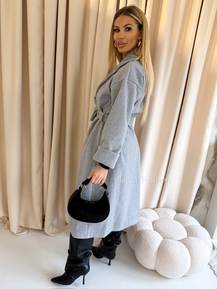 Płaszcz flauszowy MINTI, gray