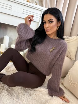 Sweterek 60% moher CALINNE, fango