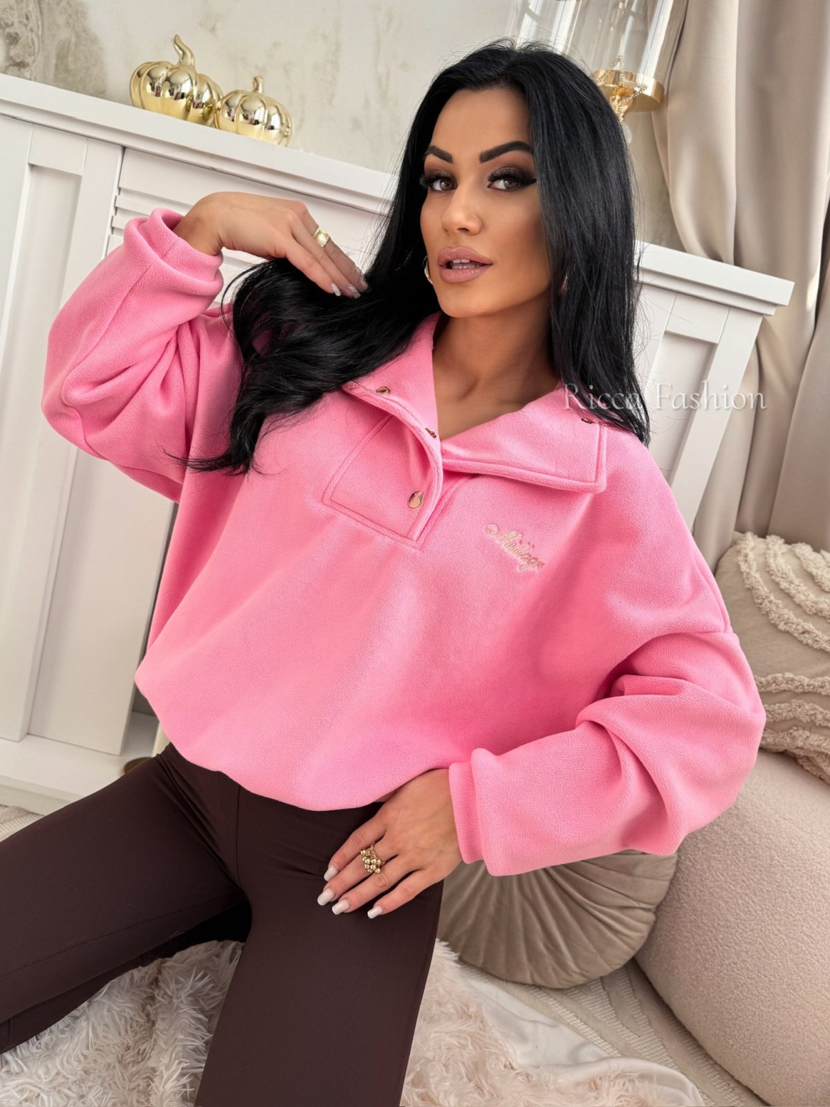 Bluza polarowa FLEEZ, sweet pink