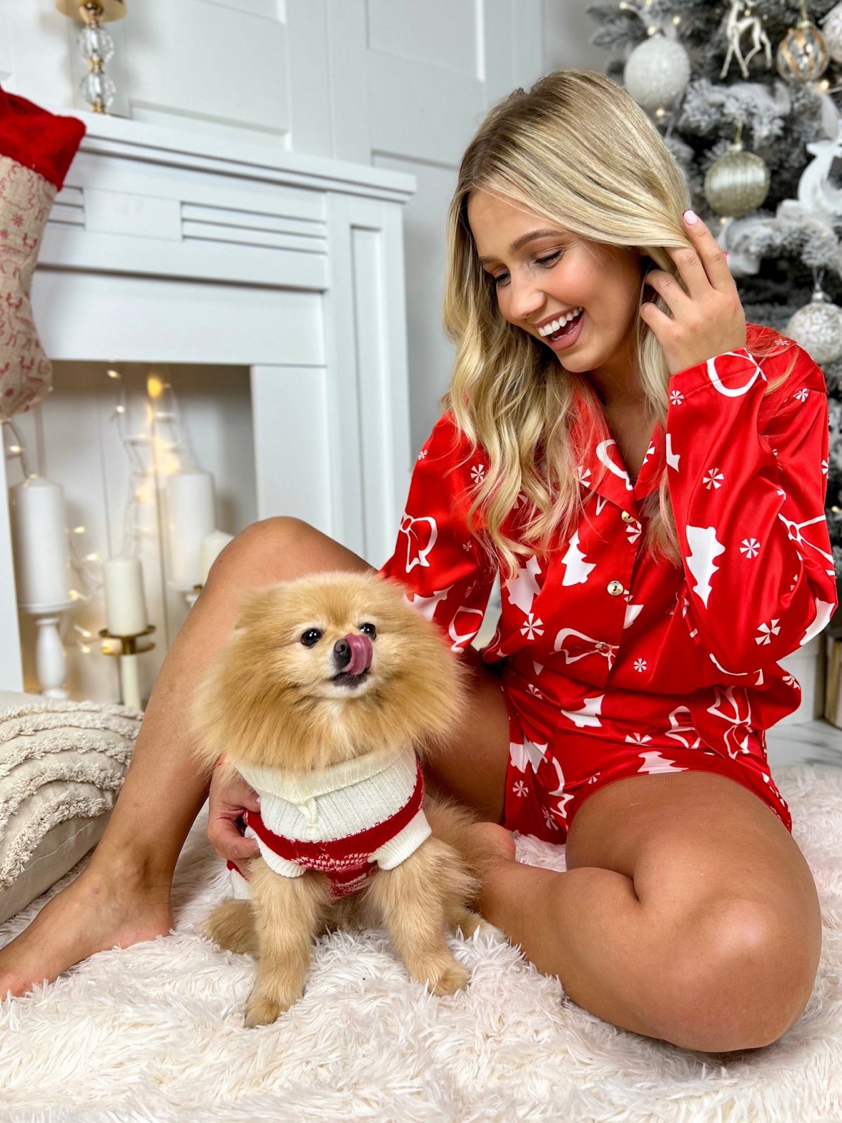 Piżama satynowa SWEET DREAMS by Ricca, gift