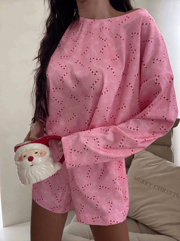 Piżama satynowa CHRISTMAS,...