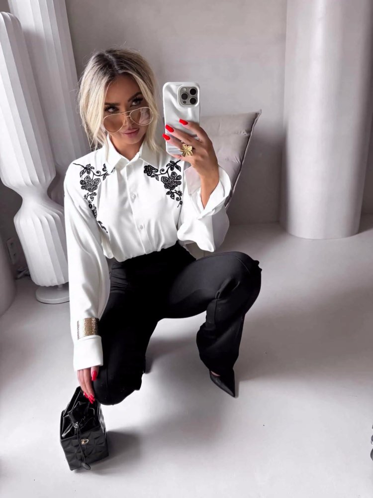 Koszula CHARLOTTE, ecru