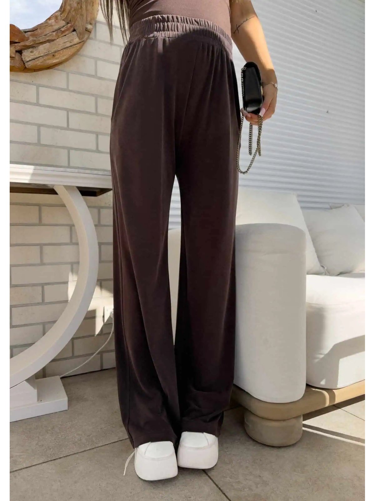 Spodnie LAMIA, czekolada