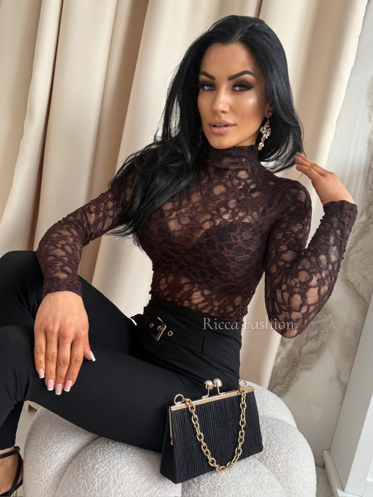 Bluzka koronkowa z...