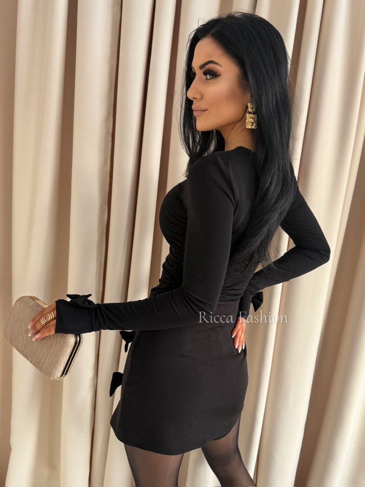 Bluzka z wiskozą premium VICTORIA, black