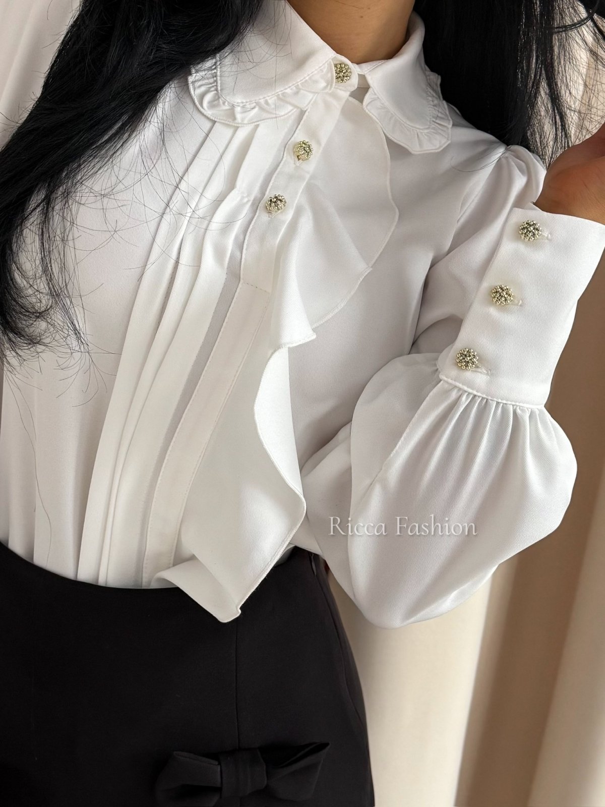 Koszula z wiskozą MERINA, white