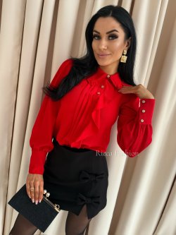 Koszula z wiskozą MERINA, red