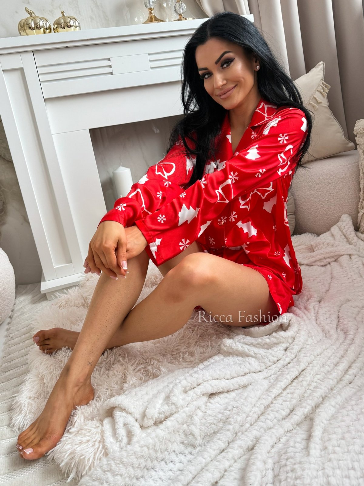 Piżama satynowa SWEET DREAMS by Ricca, gift