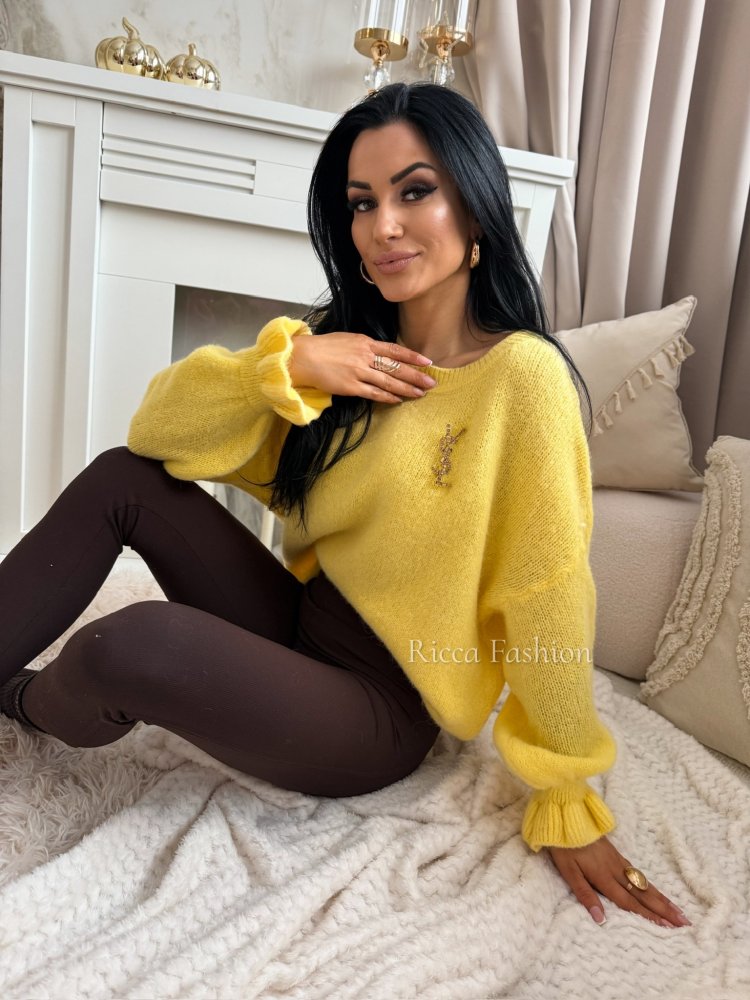 Sweter z baby alpaką EVA,...