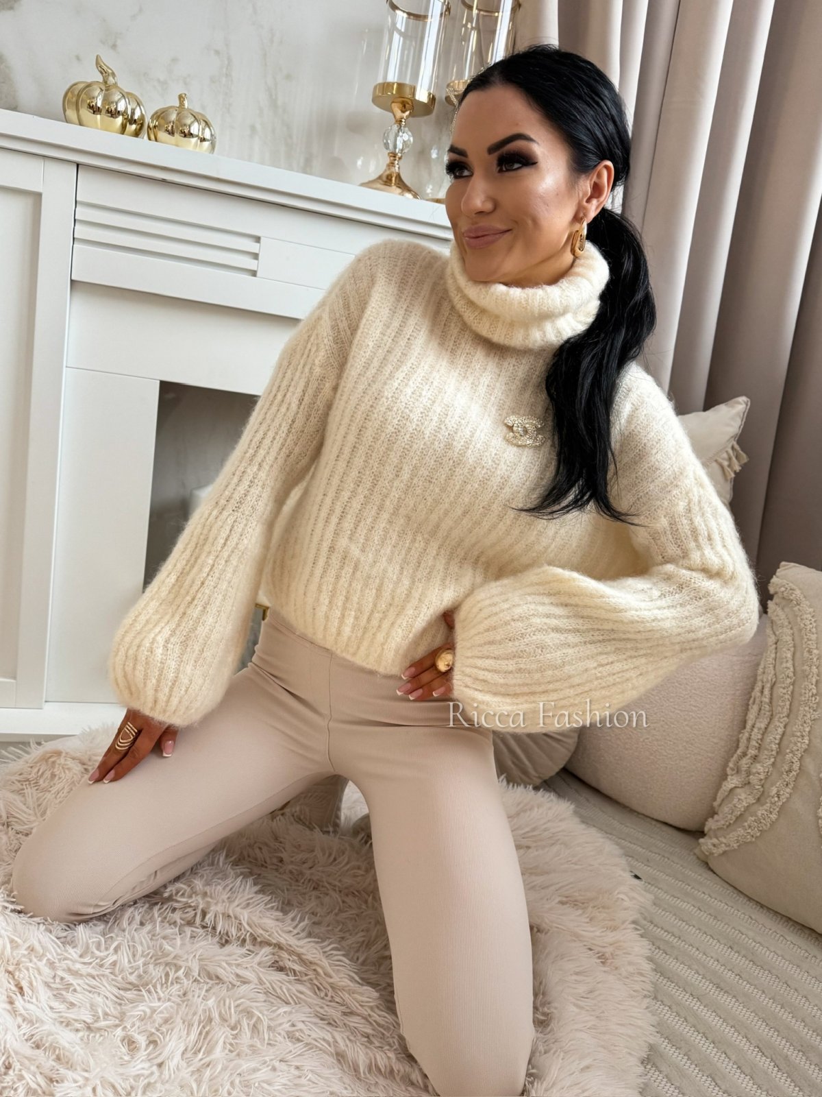 Golf 60% moher NASTI, ecru