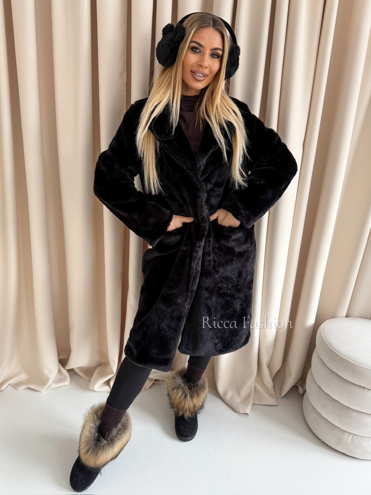 Płaszcz/futerko CELINE, black