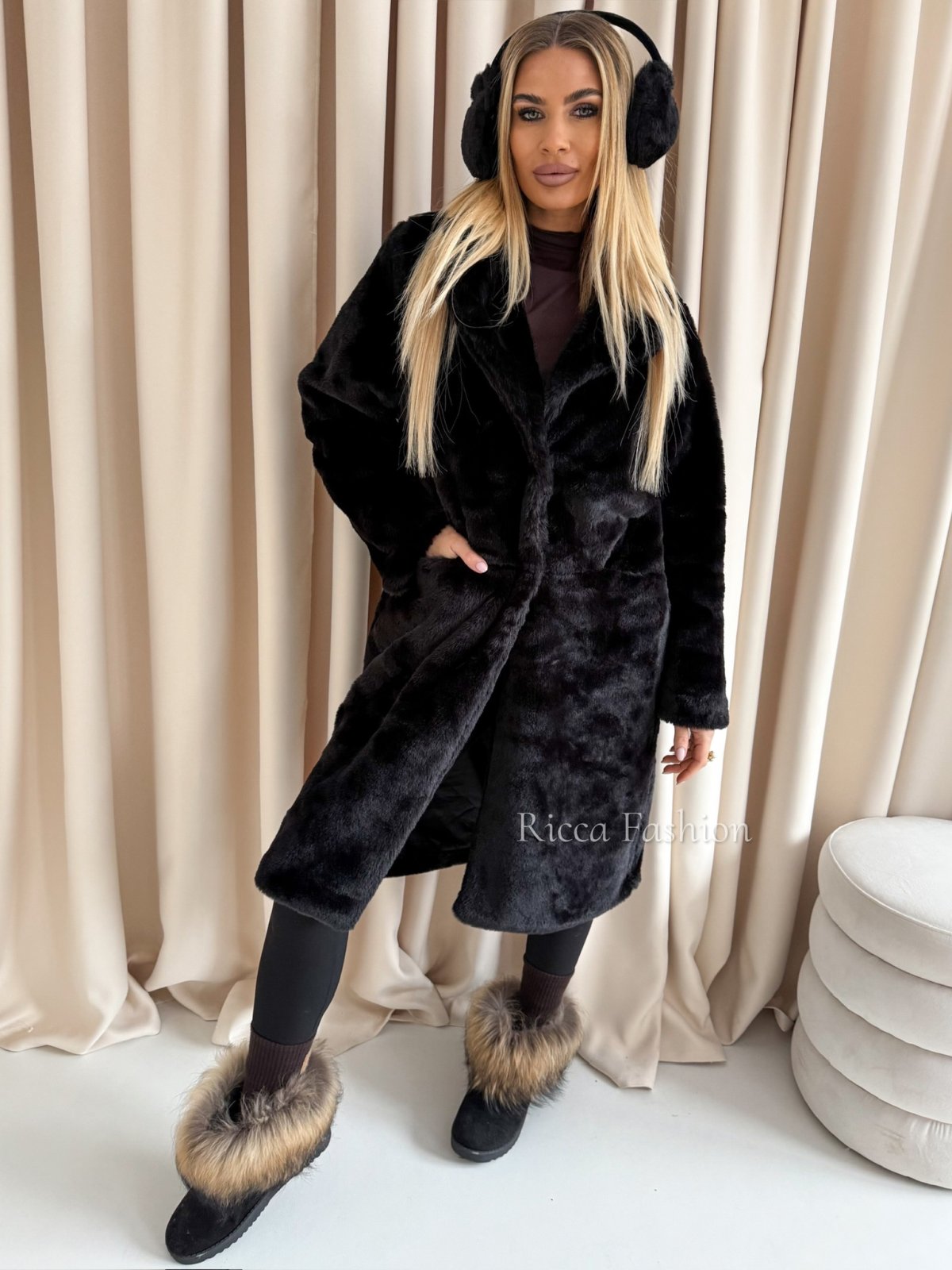 Płaszcz/futerko CELINE, black