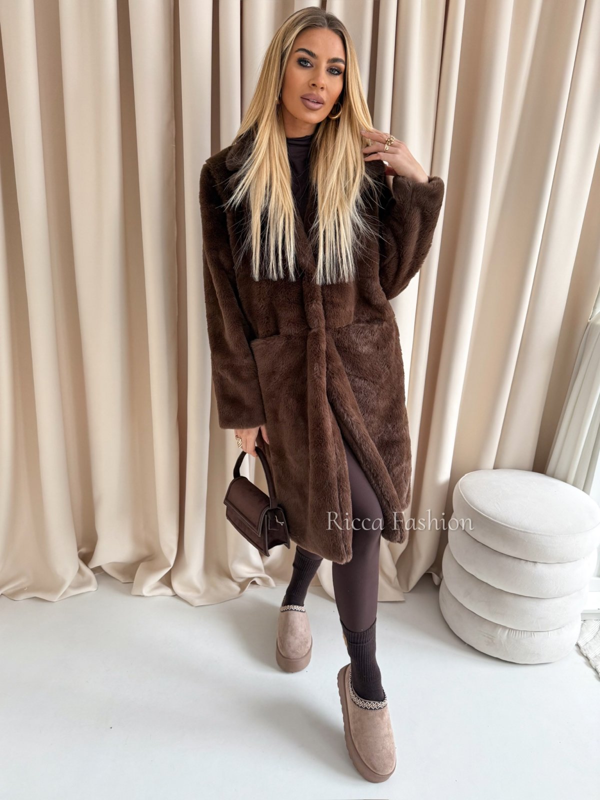 Płaszcz/futerko CELINE, chocolate