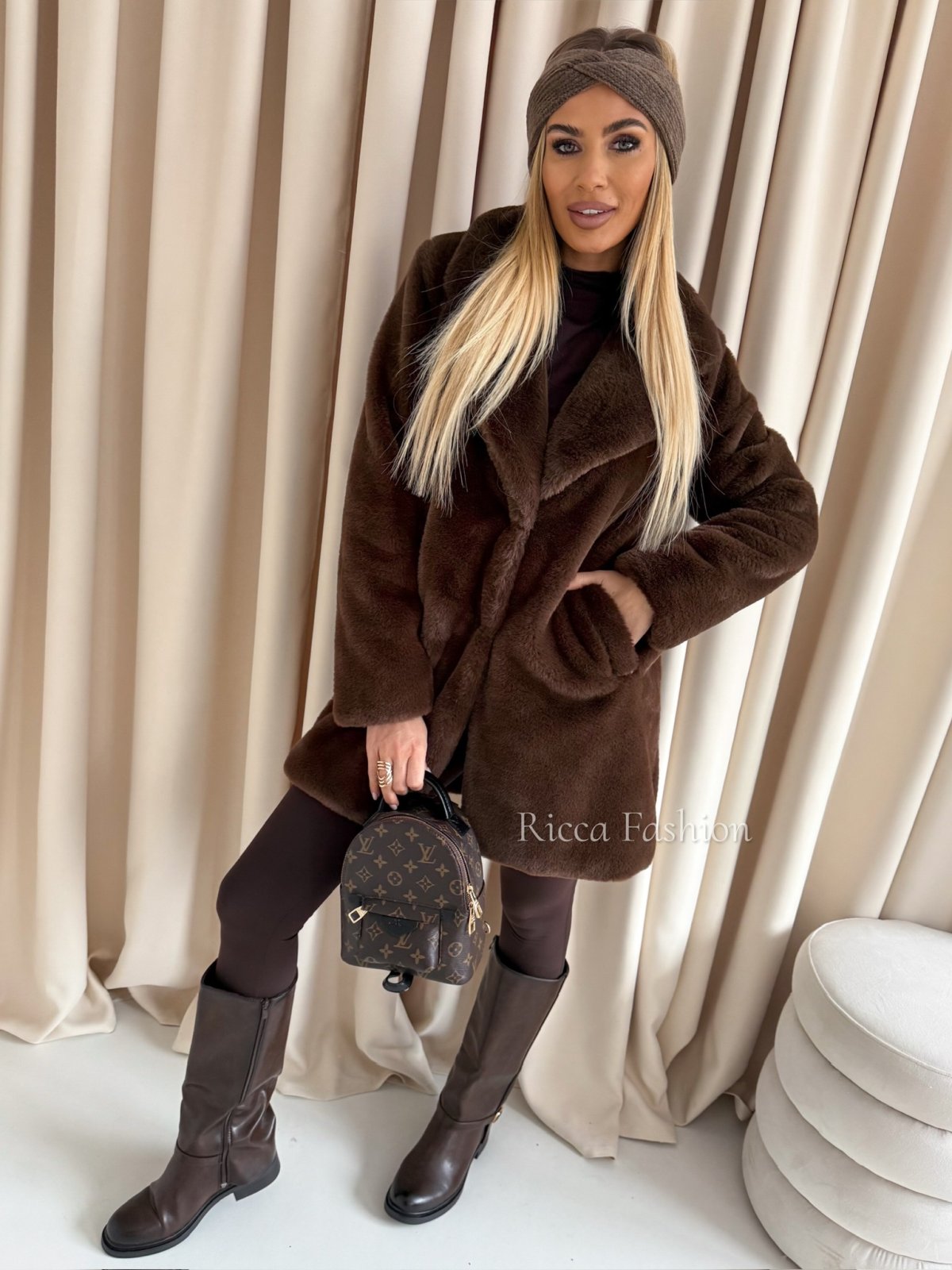 Kurtka/futerko CRUELLA, chocolate