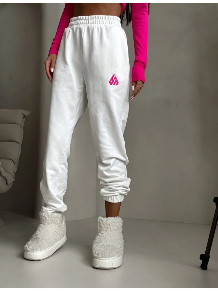 Spodnie dresowe DUO, ecru