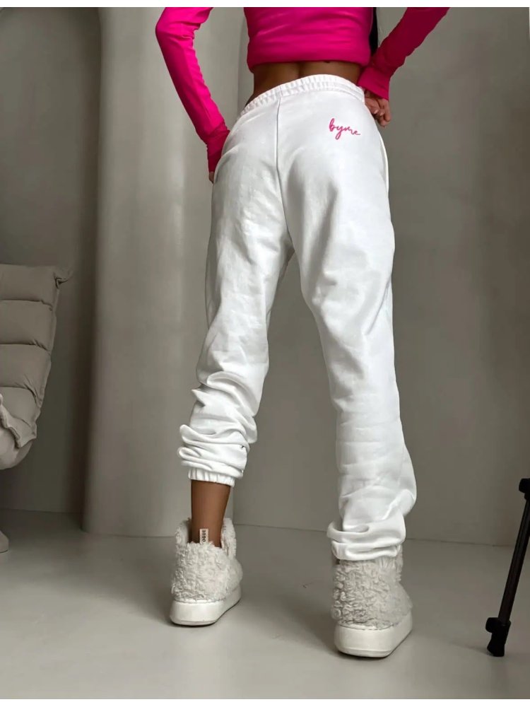 Spodnie dresowe DUO, ecru