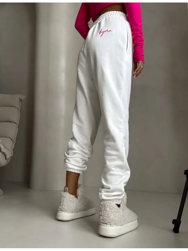 Spodnie dresowe DUO, ecru