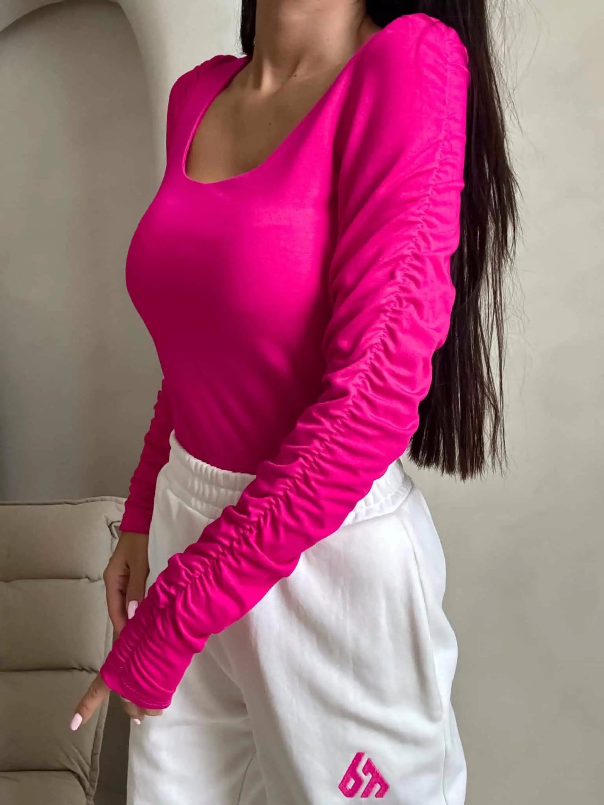 Bluzka MODENA, fuksja