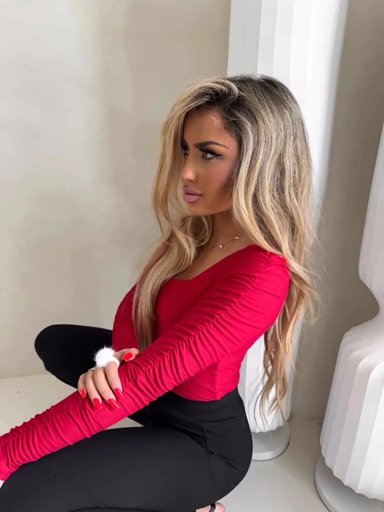 Bluzka MODENA, czerwona