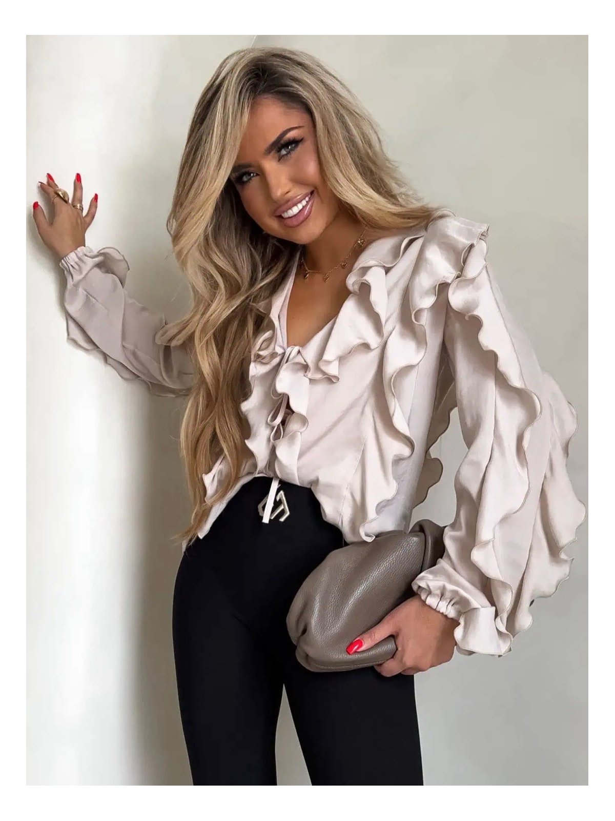 Koszula COURTNEY, jasny beż