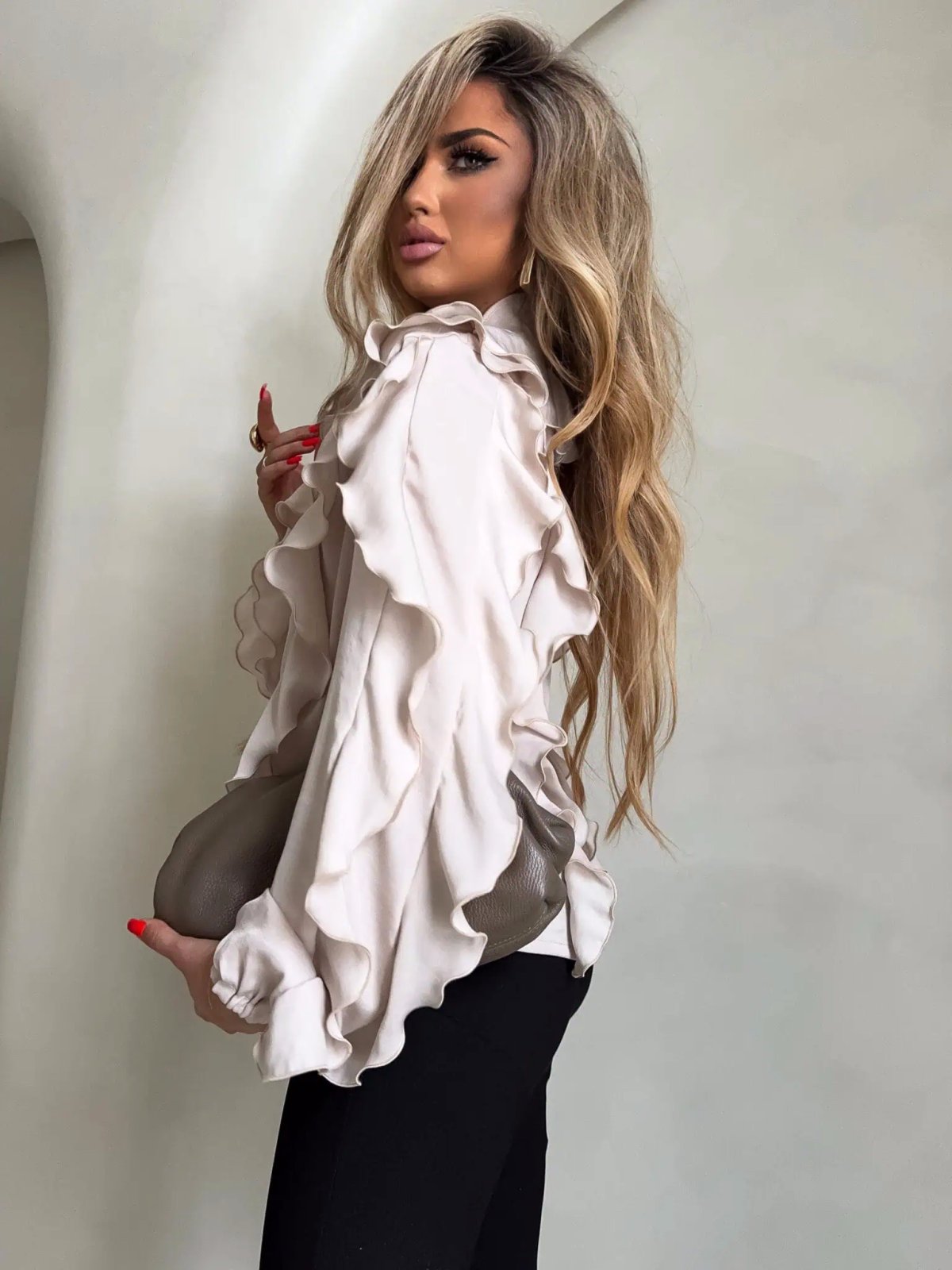 Koszula COURTNEY, jasny beż