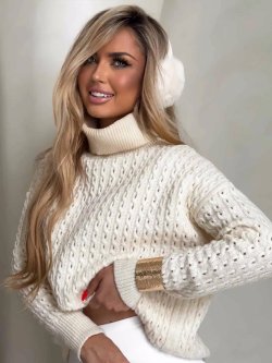 Sweter golf INKO, wanilia