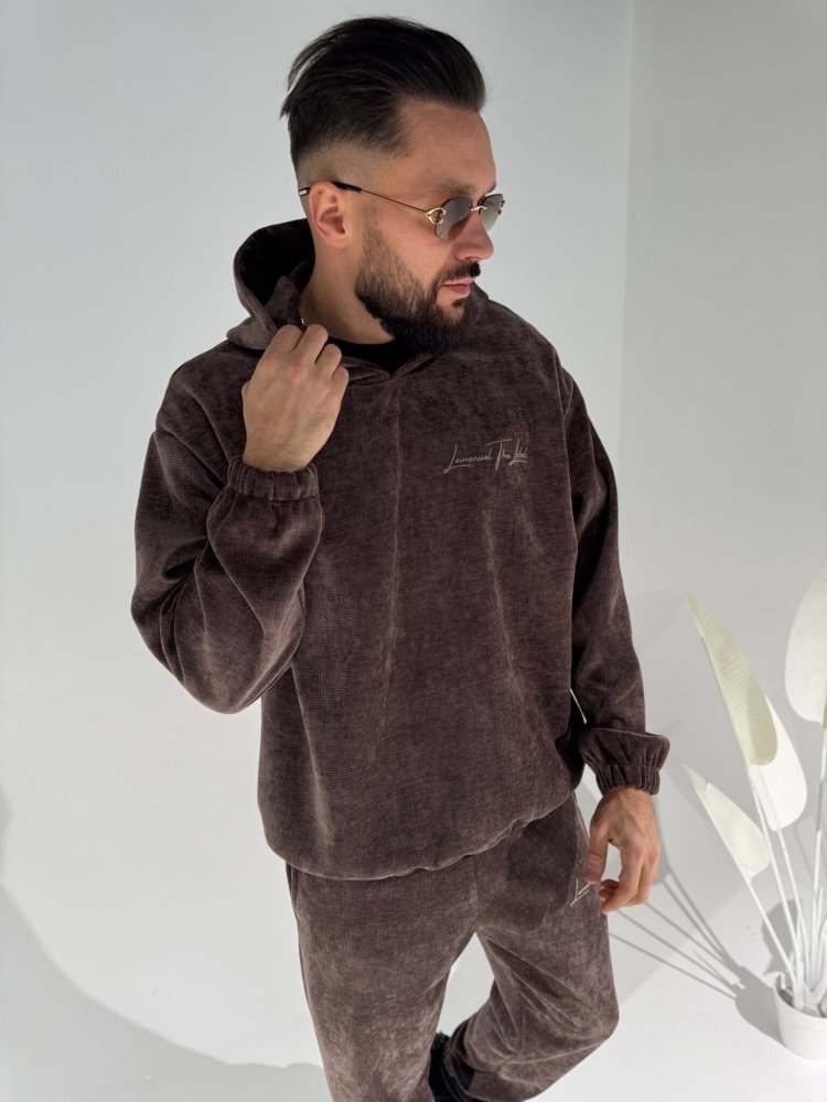 Bluza męska KING, czekolada