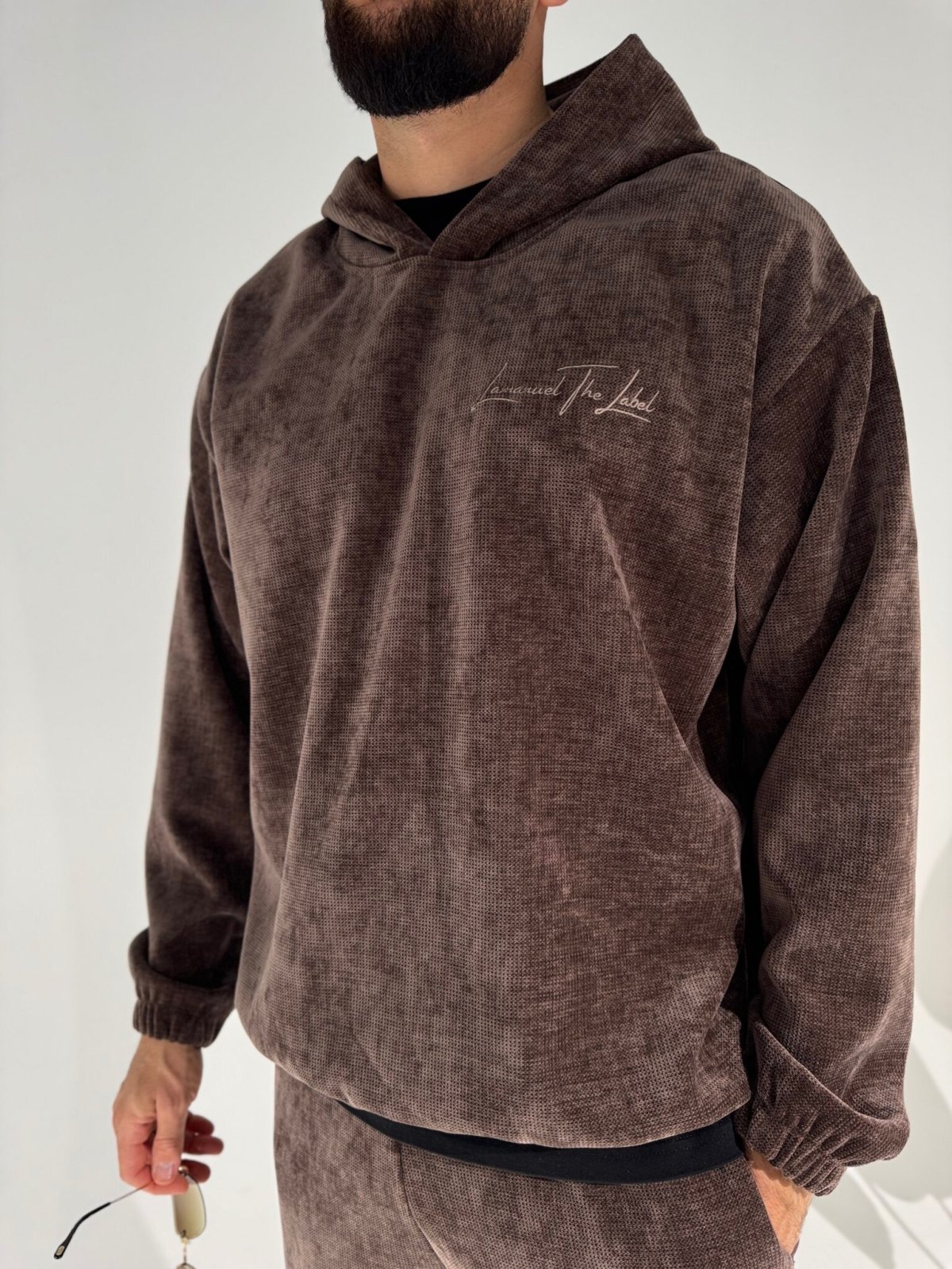 Bluza męska KING, czekolada