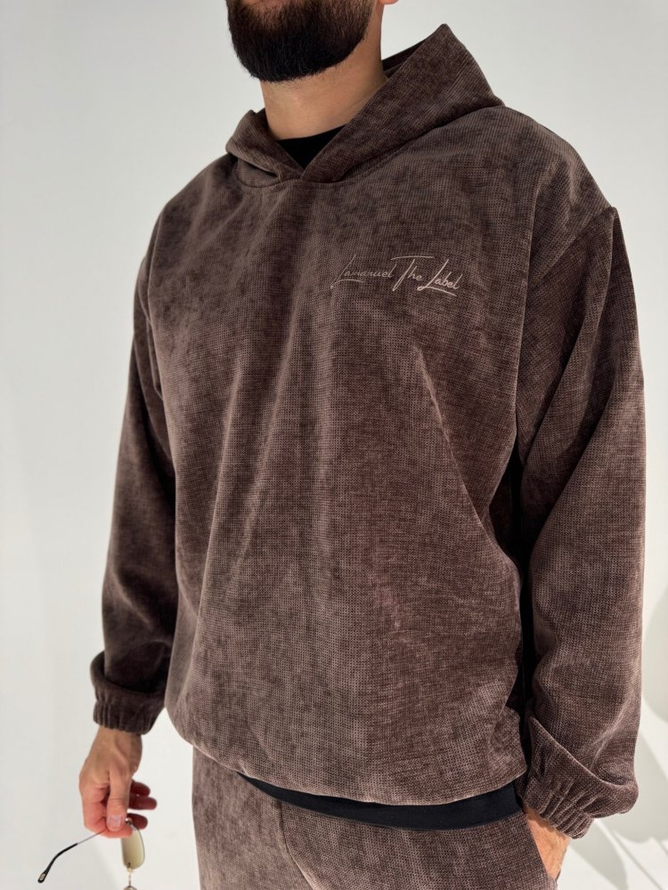 Bluza męska KING, czekolada