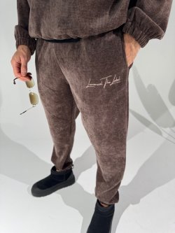 Spodnie dresowe męskie KING, czekolada