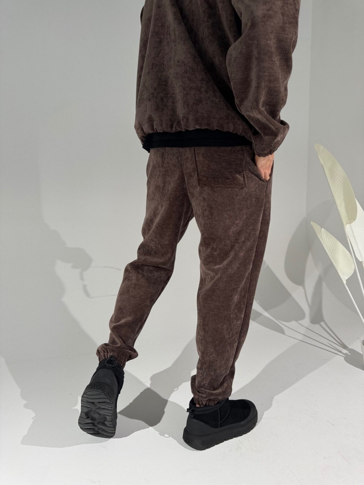 Spodnie dresowe męskie KING, czekolada