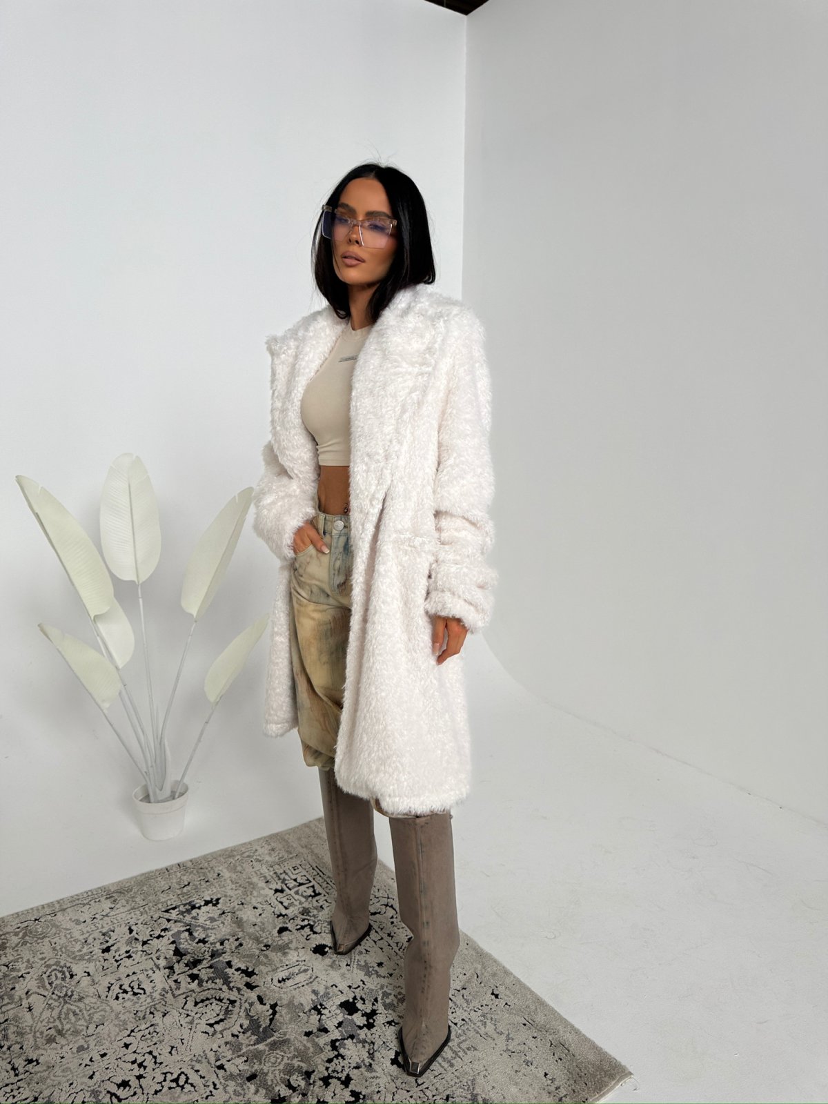 Płaszcz ALPHA, ecru