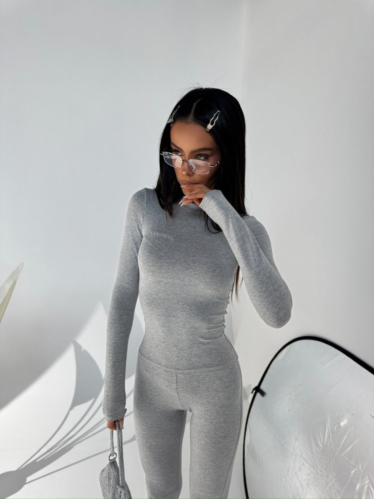 Bluzka/top ORGIN, szary melanż