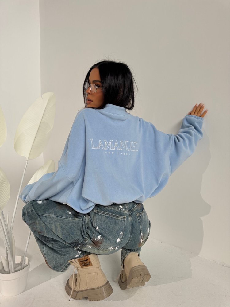 Bluza polarowa WARM UP, błękit