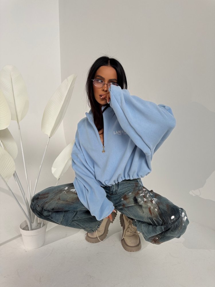 Bluza polarowa WARM UP, błękit