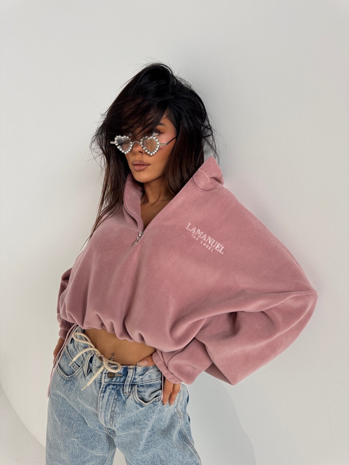 Bluza polarowa WARM UP, puder