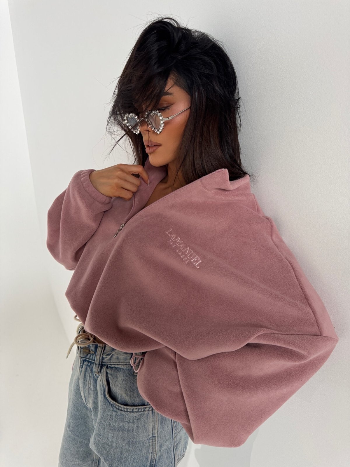 Bluza polarowa WARM UP, puder