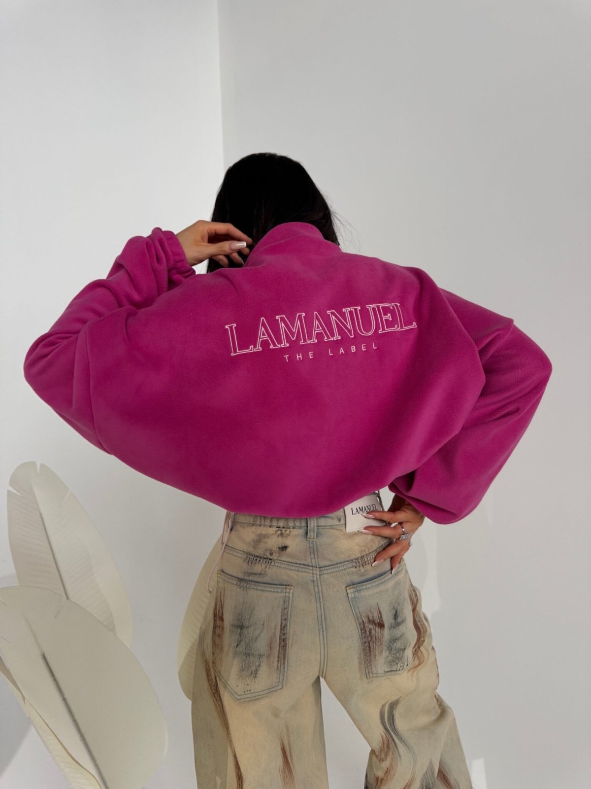 Bluza polarowa WARM UP, fuksja