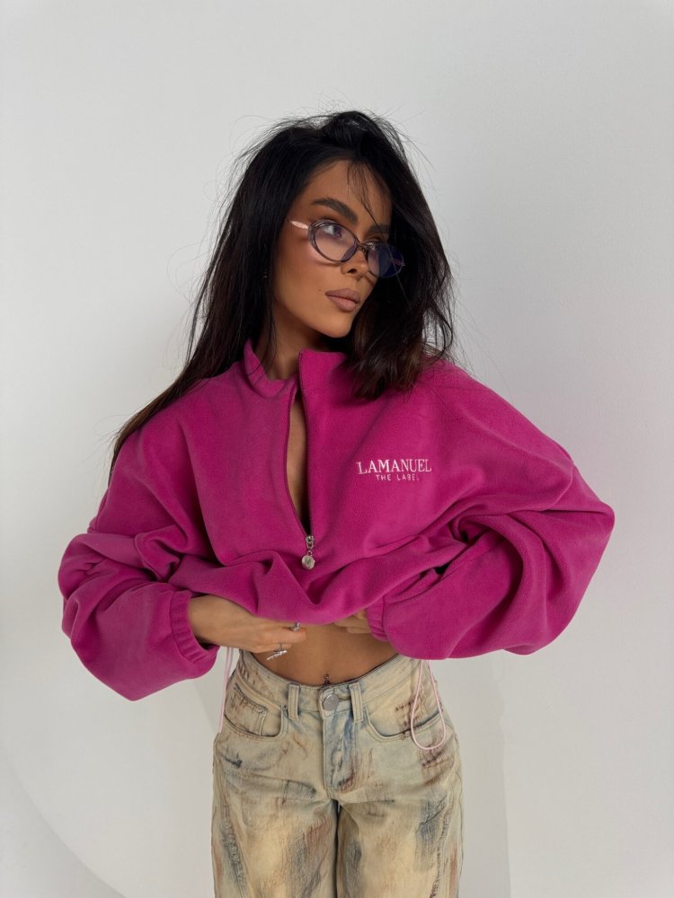 Bluza polarowa WARM UP, fuksja