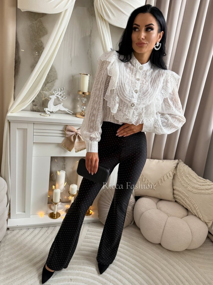 Koszula koronkowa PARISSA, white