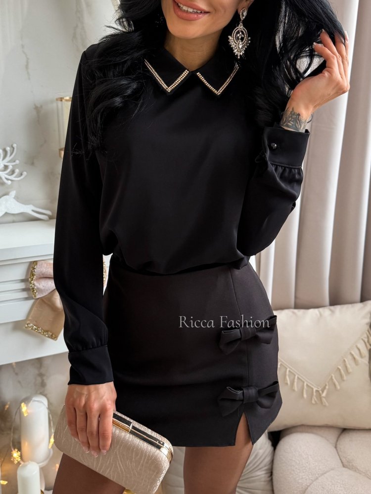 Koszula GABRIELLA, black