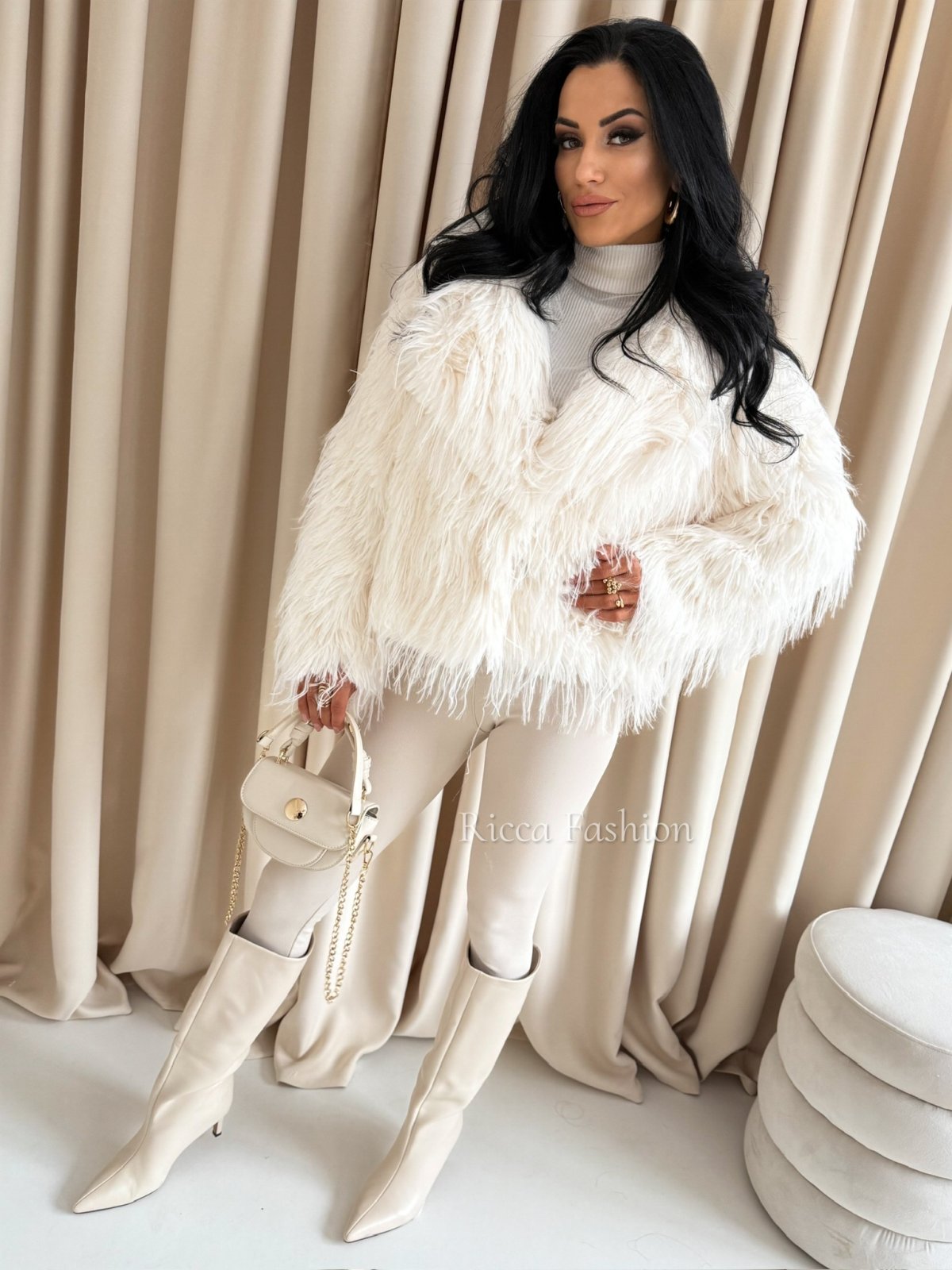 Kurtka/futerko MIKAELA, ecru