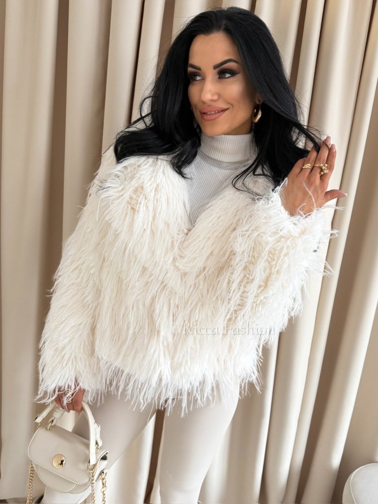 Kurtka/futerko MIKAELA, ecru