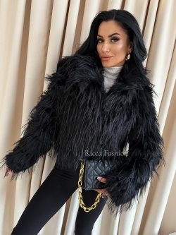 Kurtka/futerko z przeszyciami SAMMY, black