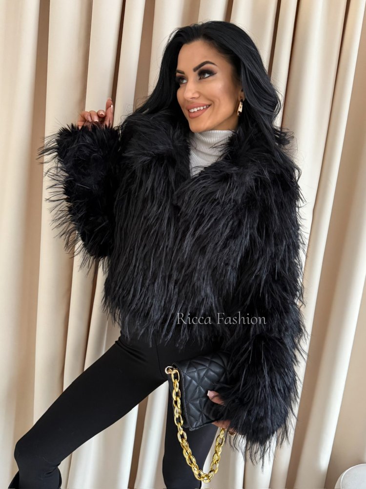 Kurtka/futerko z przeszyciami SAMMY, black