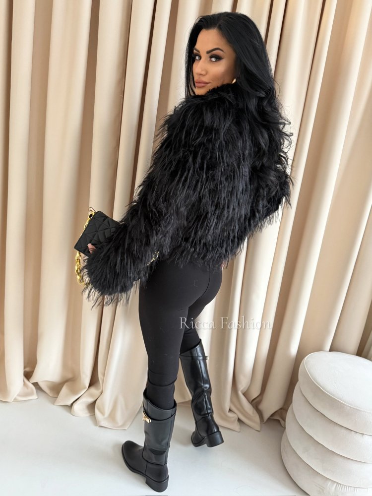 Kurtka/futerko z przeszyciami SAMMY, black